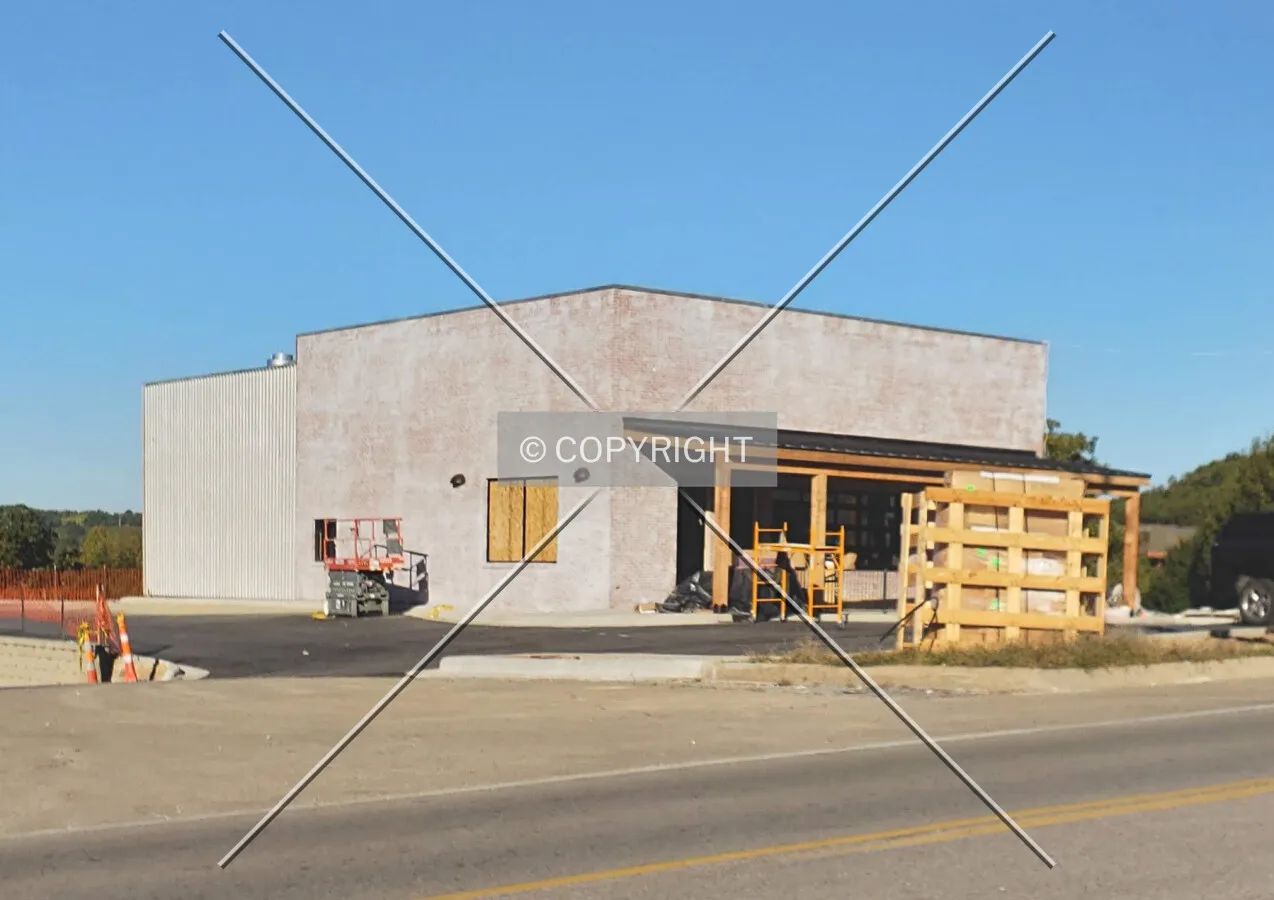 From the southeast during construction; October 21, 2021