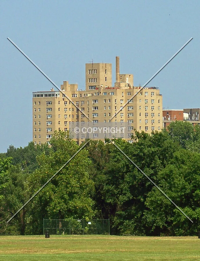 Distant view from the southwest
