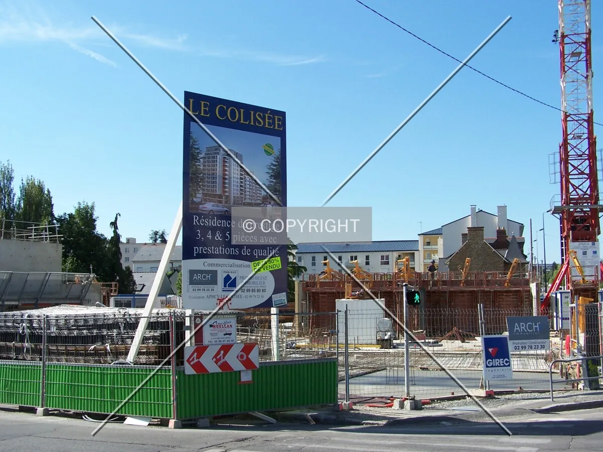 Vue depuis le Boulevard Aristide Briand