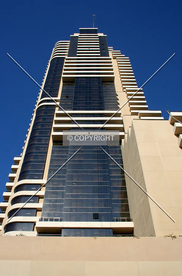 Looking up from the base