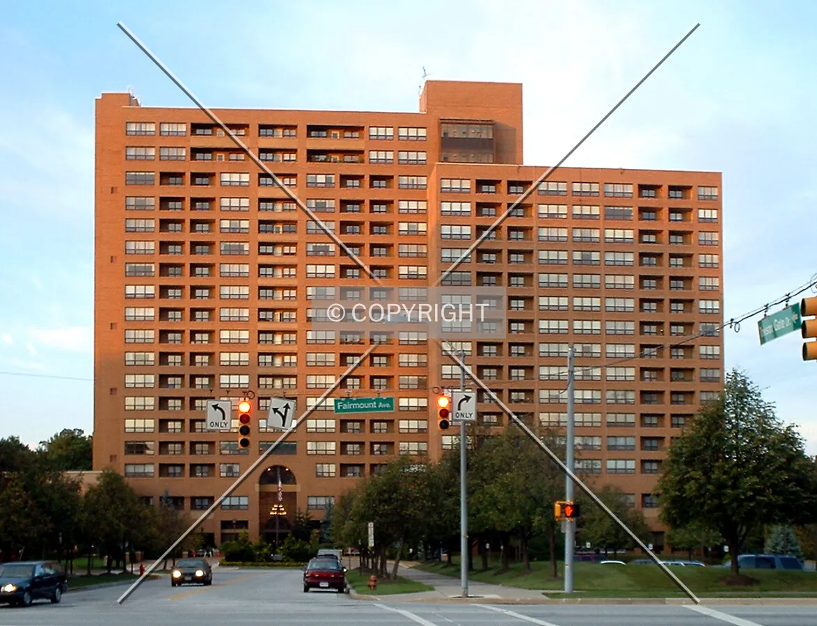 View from the southwest across Fairmount Avenue