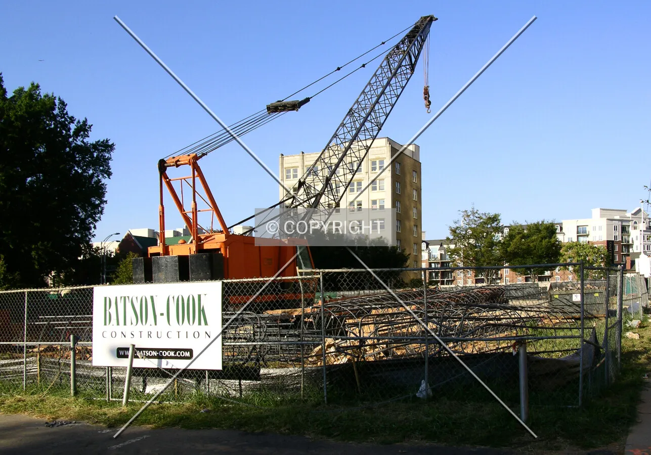 Looking northwest from Poplar Street