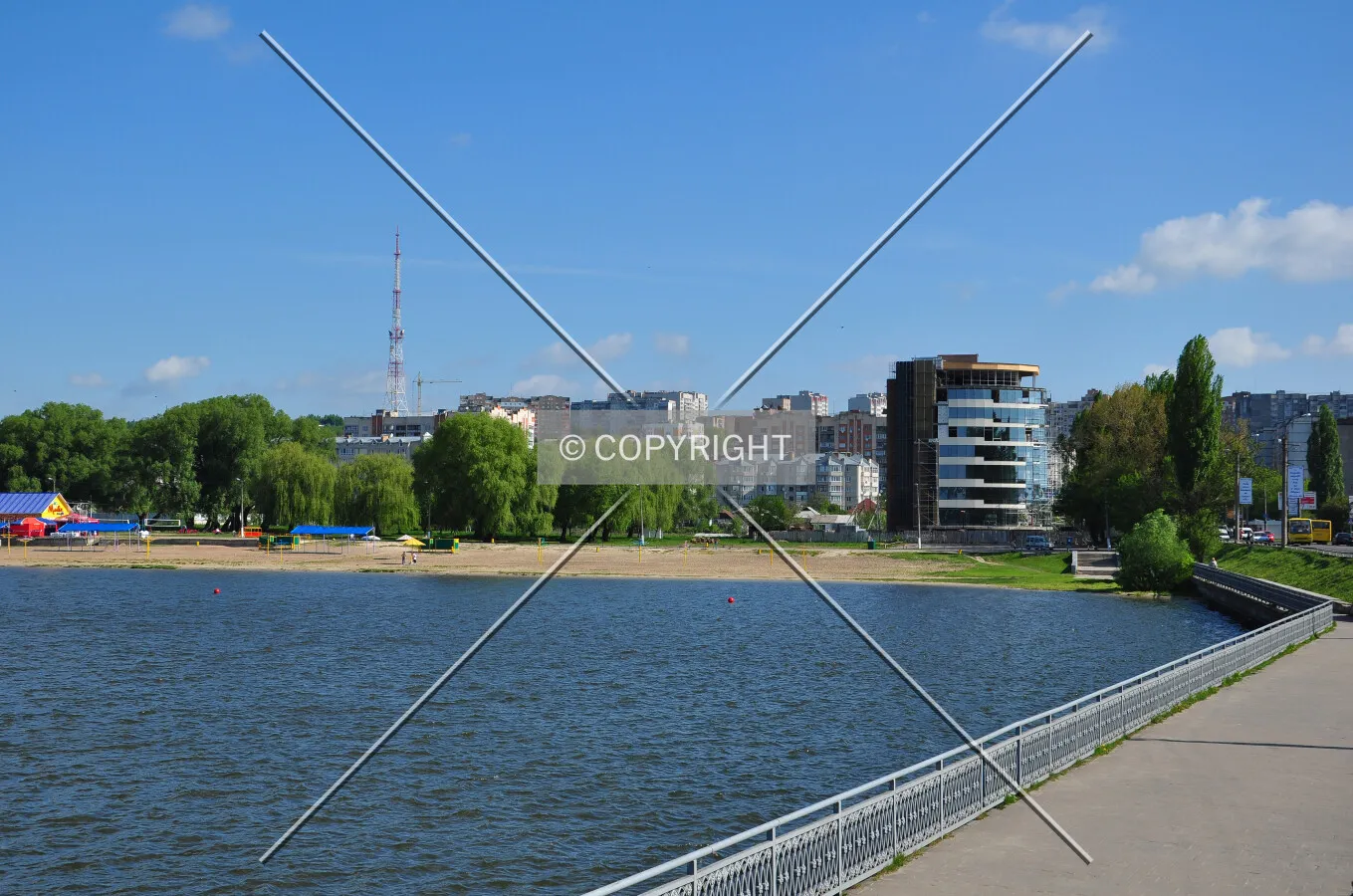 Khmelnytskyi city beach