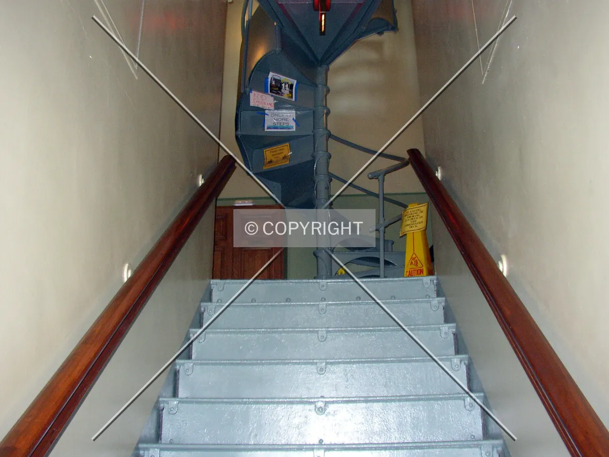 Staircase leading to the observation deck