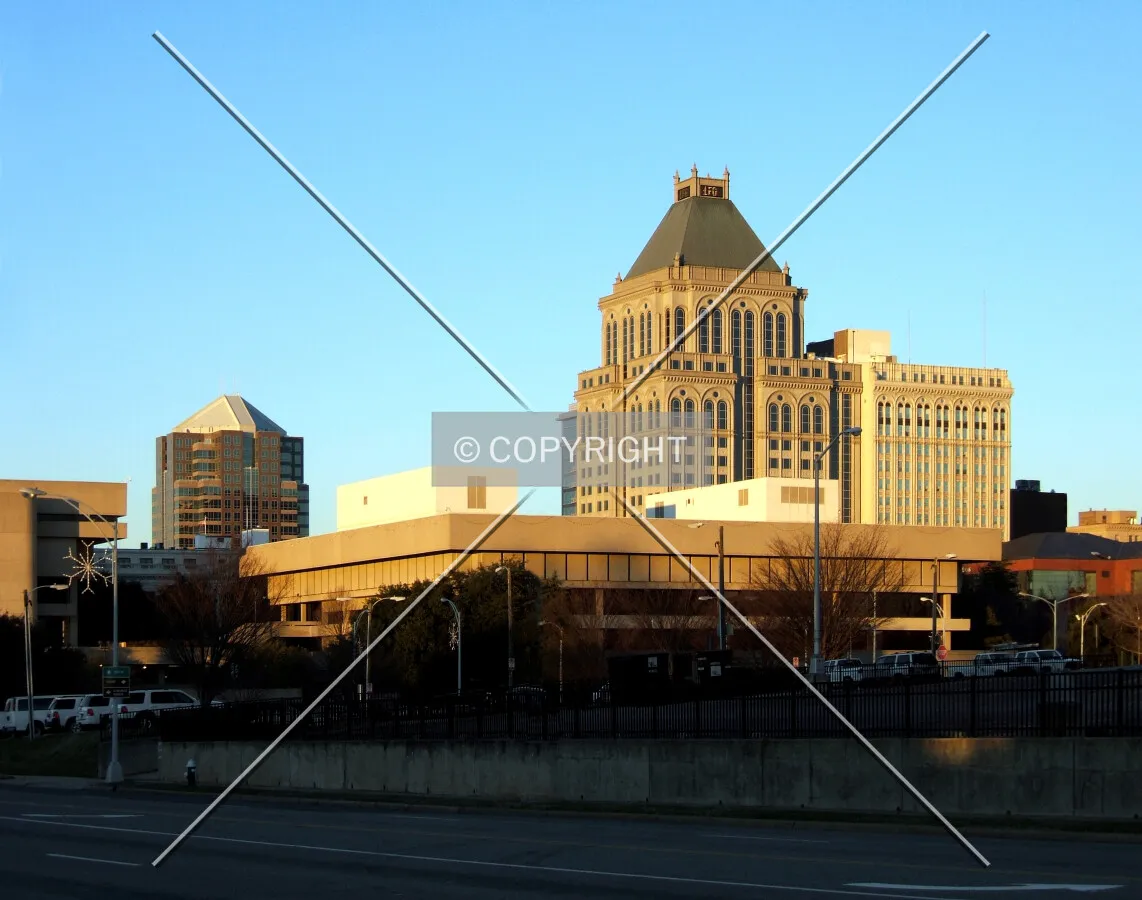 Downtown from the southwest