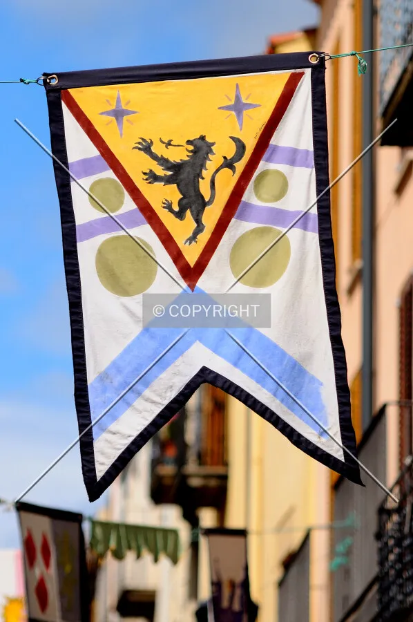 Flag in the streets of Hostalric