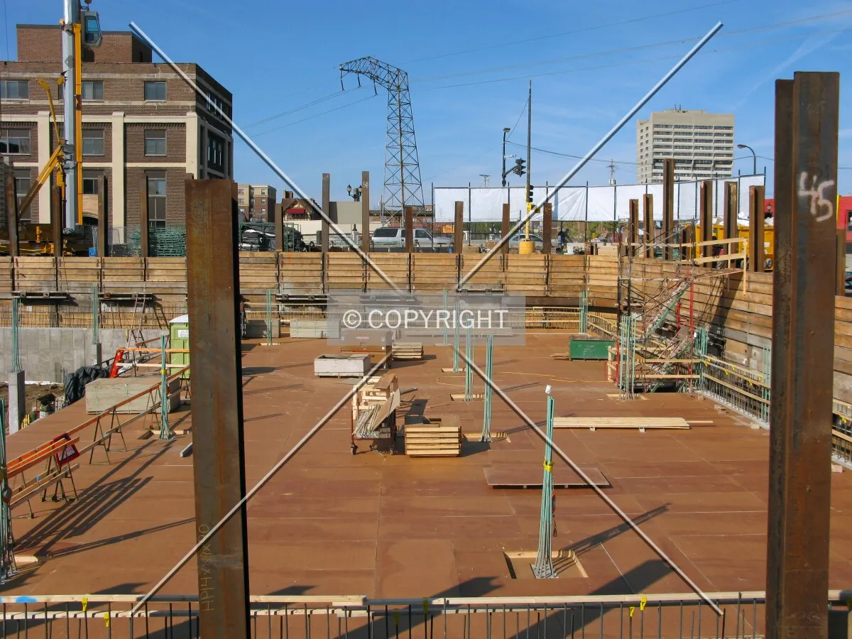 View to the west across the site