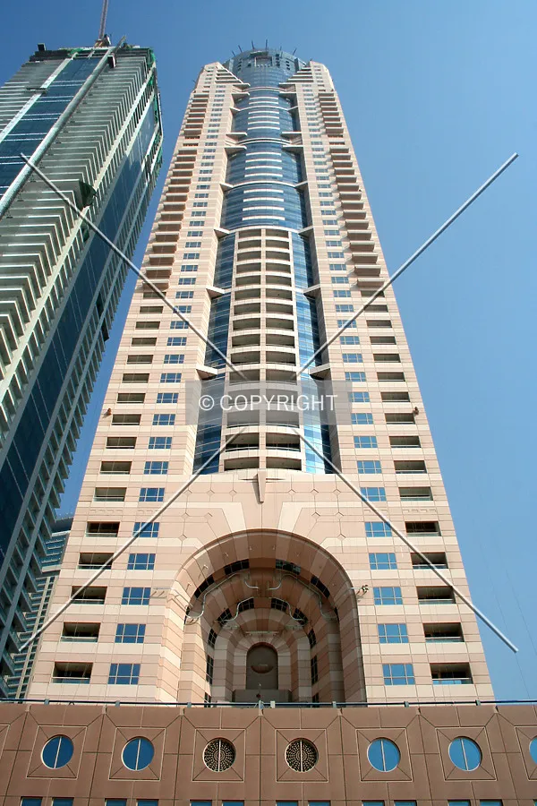 Looking up from the base
