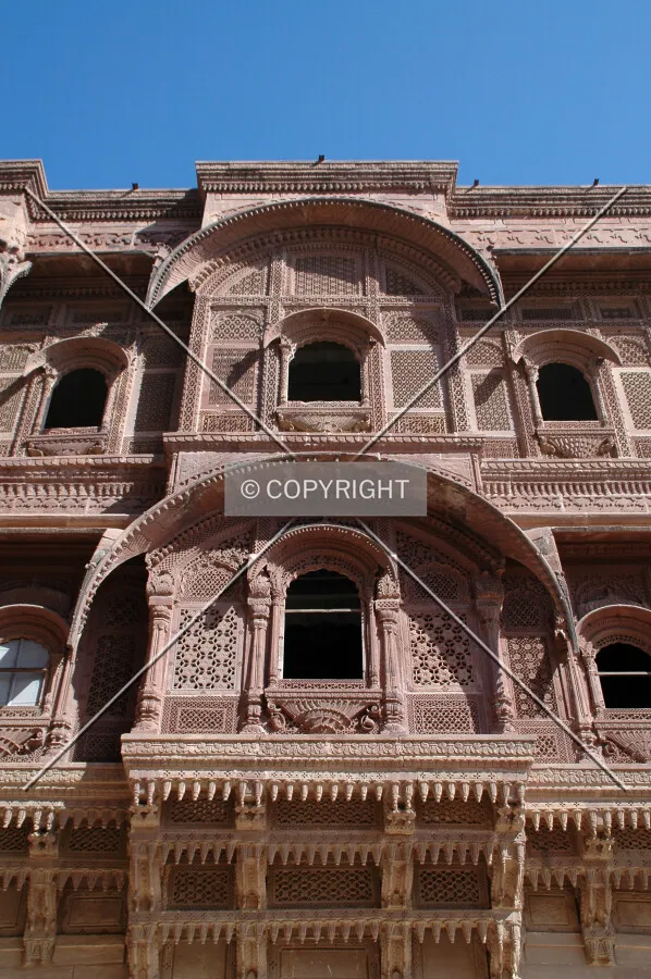Intricate detail of the top floors