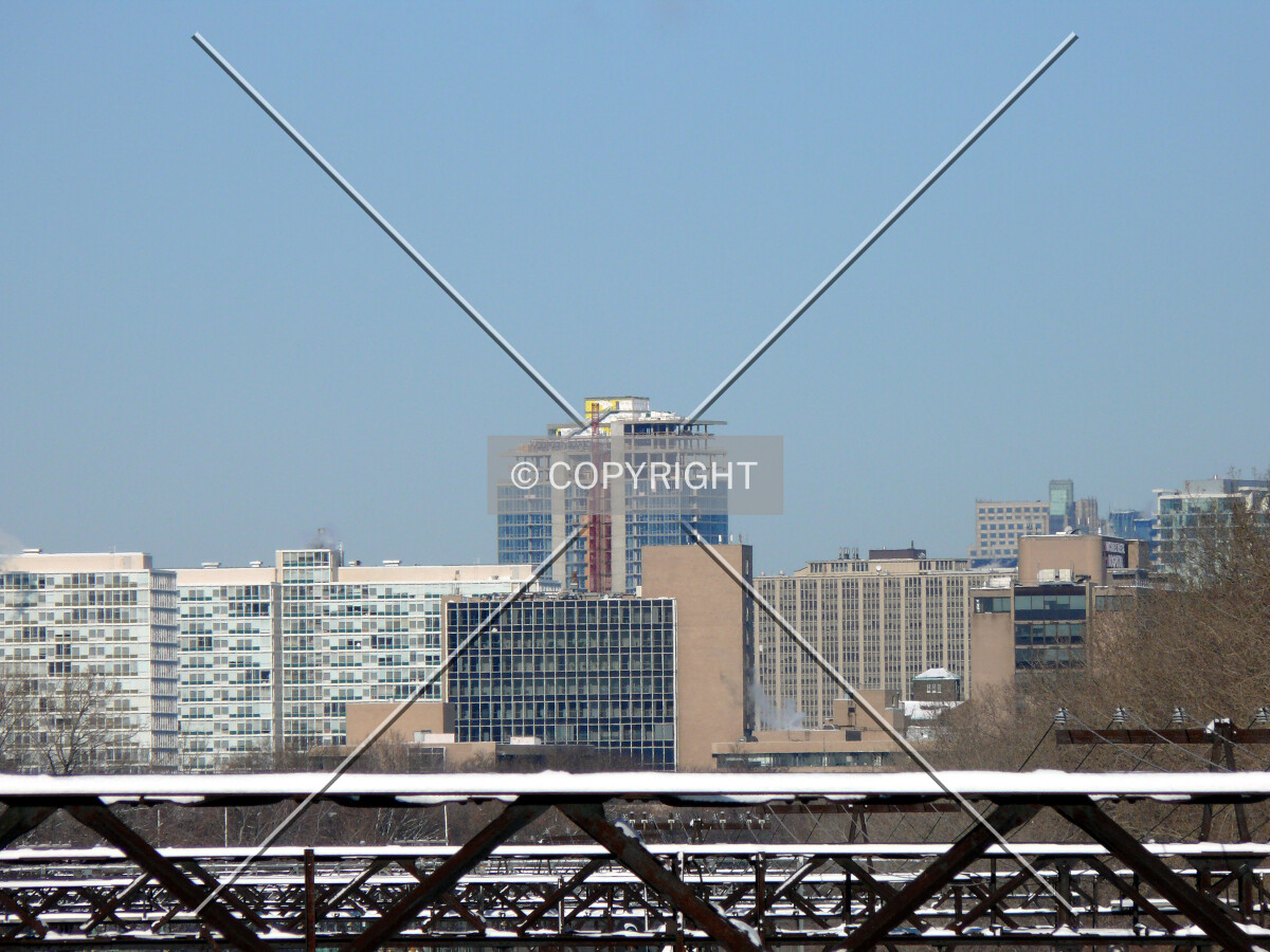 View to the north from Oakwood Boulevard