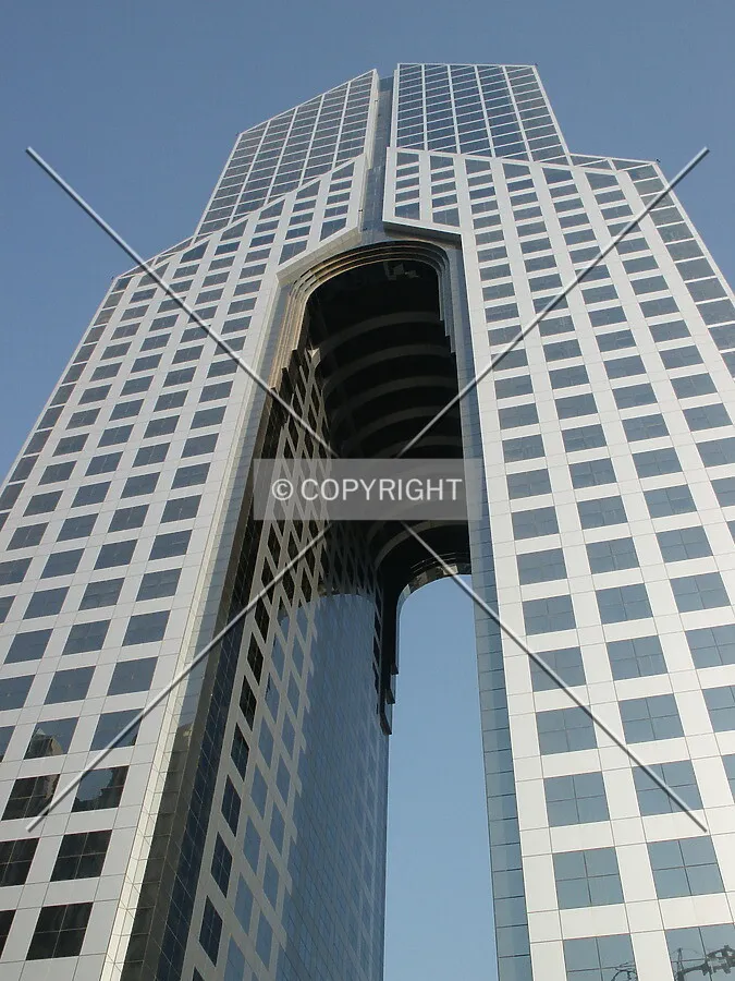 Looking up from Sheikh Zayed Road