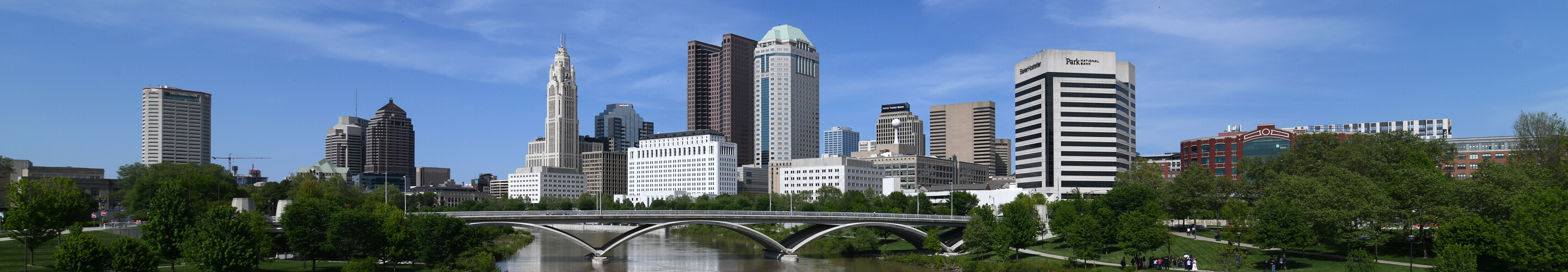 Downtown from the southwest