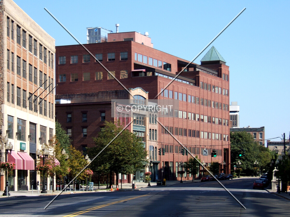 View from the south along Broadway
