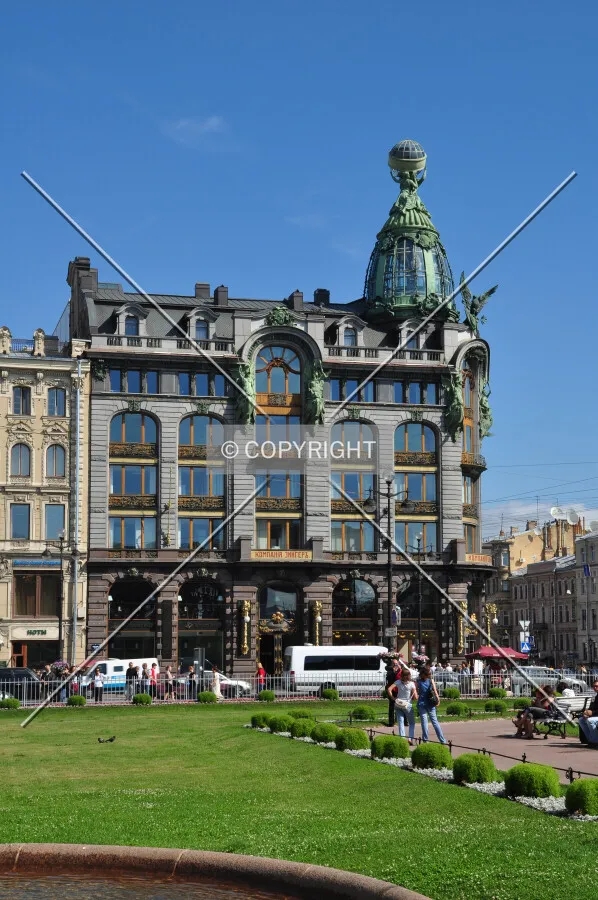 View from across Nevski Avenue