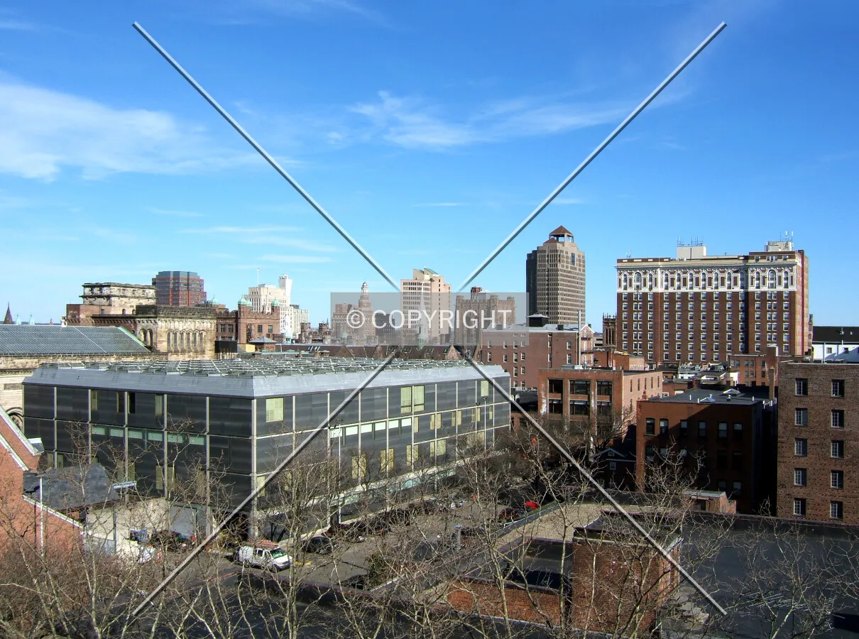 Downtown from the west