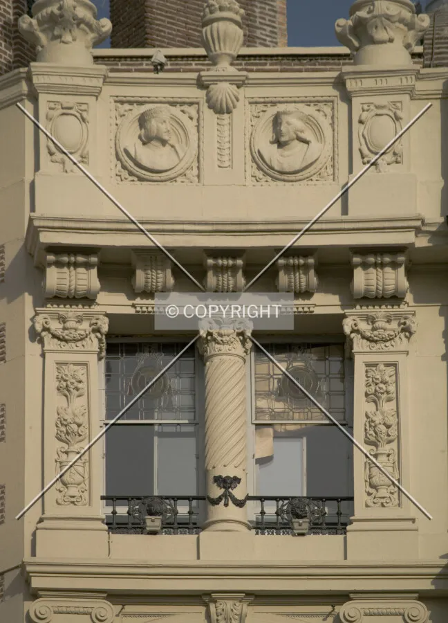 Window in western façade