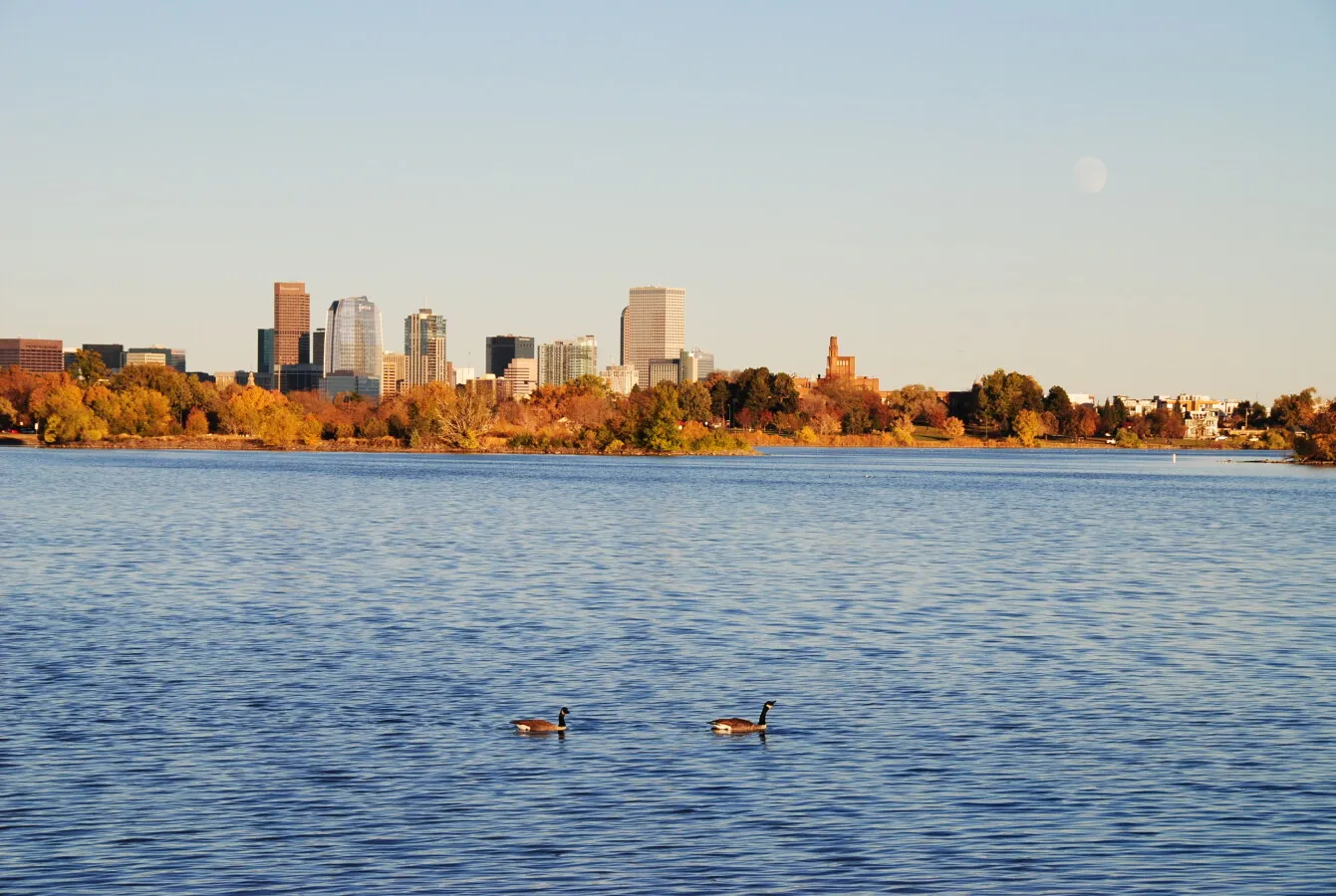 View of downtown from Sloans Lake Park