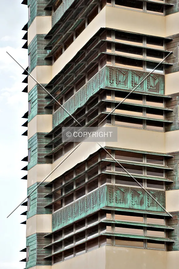 Facade detail; July 4, 2020