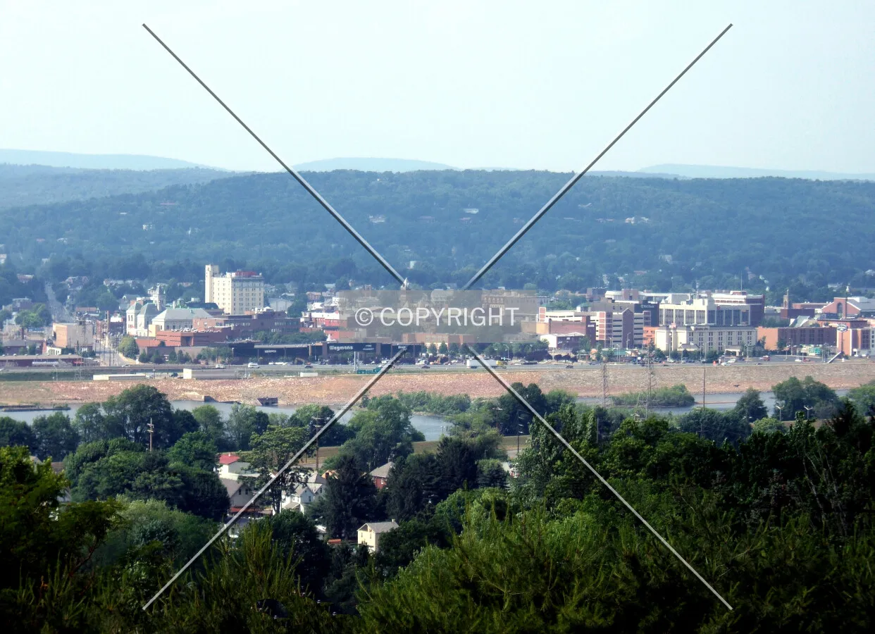 Downtown from the south