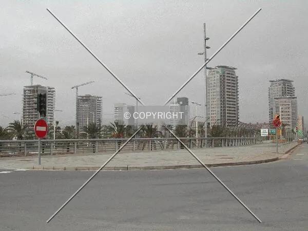 Residential towers under construction
