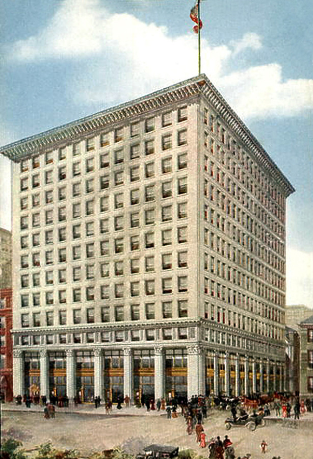 Vintage view from the northeast showing original construction before the 1927 addition