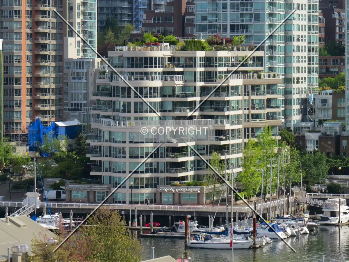 View to the northeast across False Creek from the Granville Street Bridge