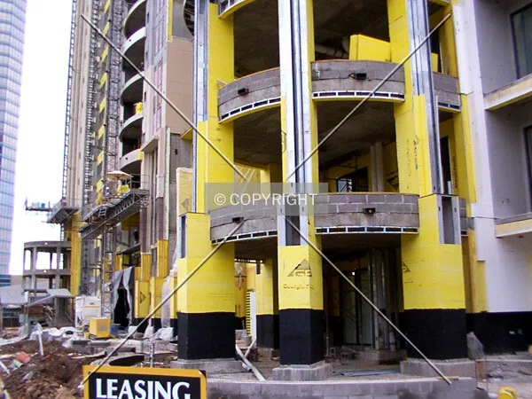 Southeast corner at the base