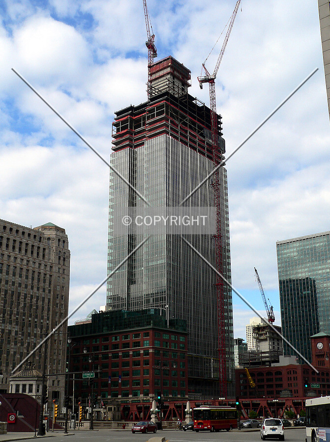 View to the northeast from Wacker Drive
