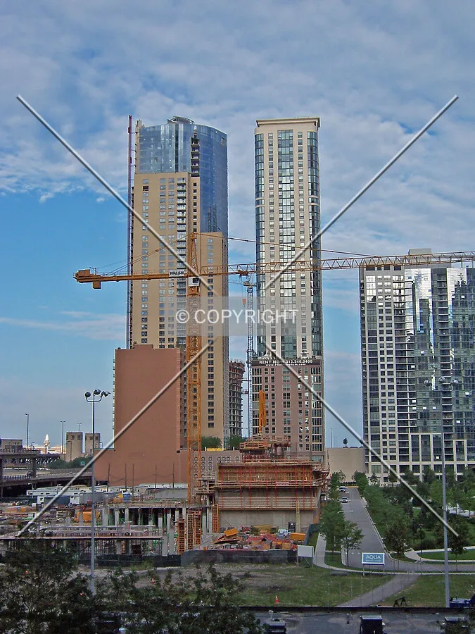Looking east from Upper Columbus Drive, across the future site of Aqua