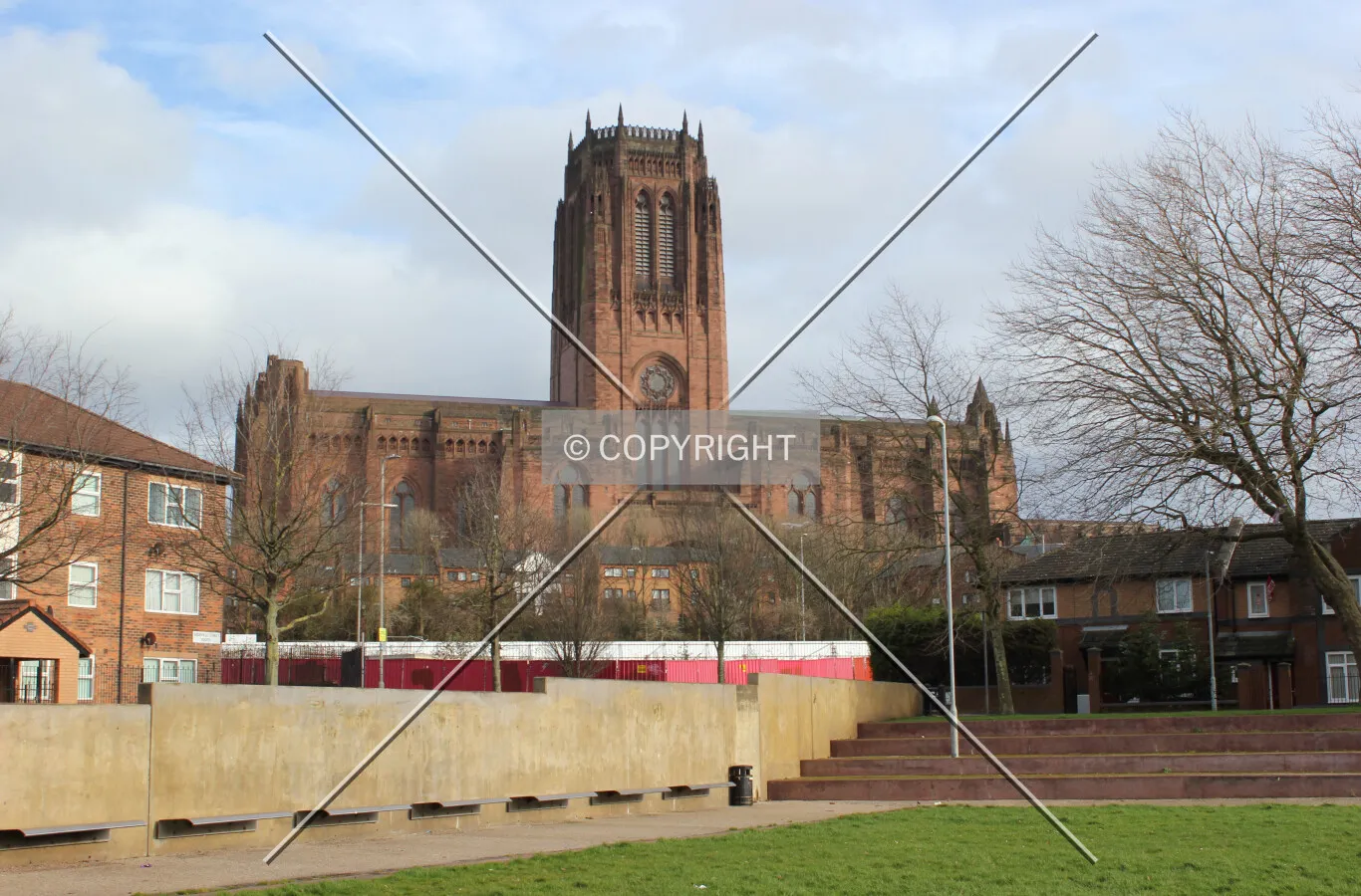 West view from Great George Square.