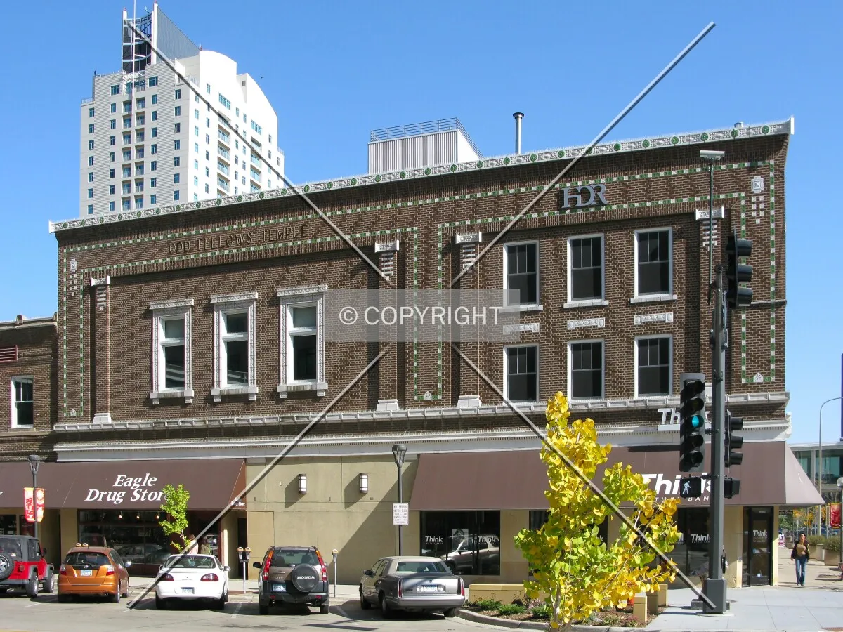View to the east across 1st Avenue SW
