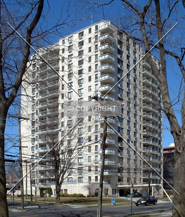 View from the south across Prospect Avenue