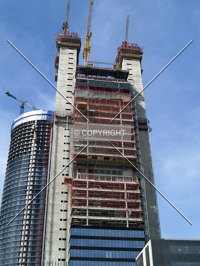 Looking up to the southern façade