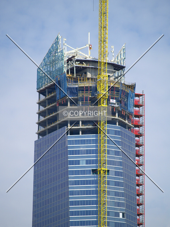 Top floors as seen from the east