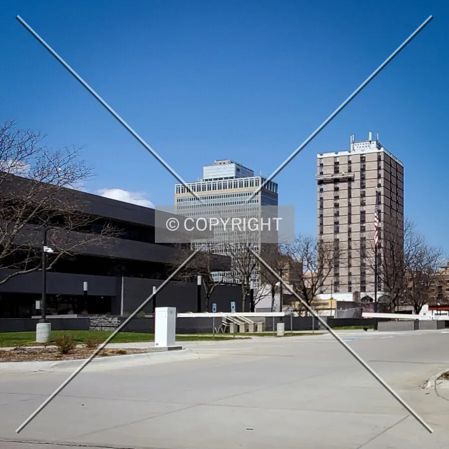 Distant view from the southeast; April 23, 2020