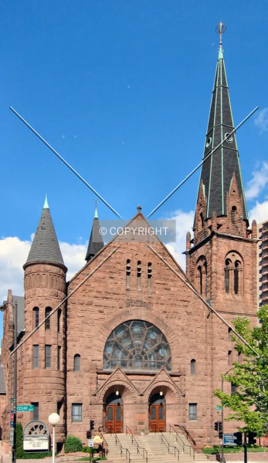 View to the east across Cedar Street