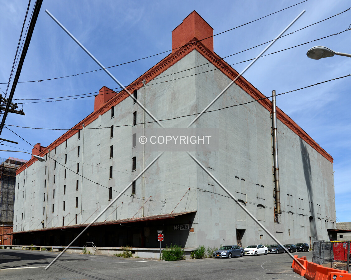 View from the southeast at 1st and Warren Streets