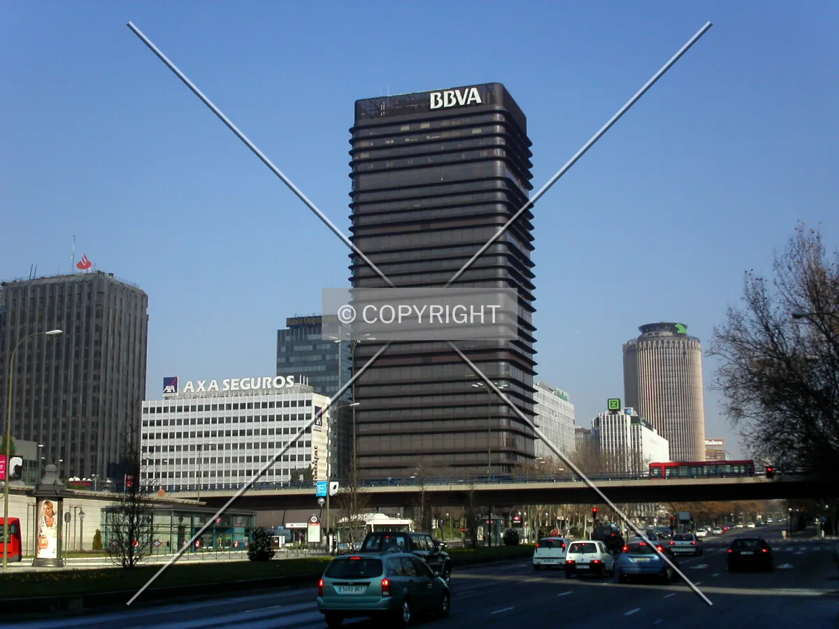 View from Paseo de la Castellana