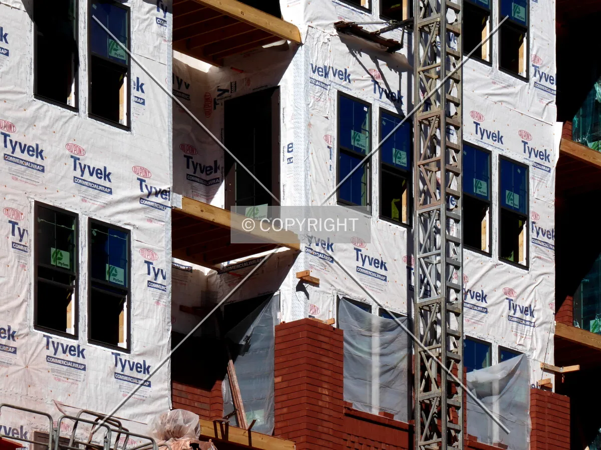 Eastern facade installation