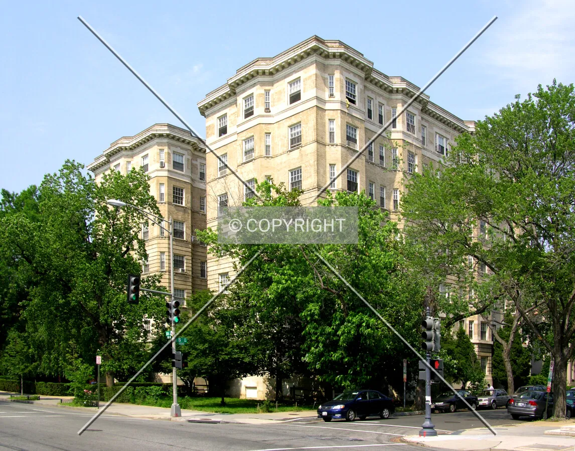 From the southwest across 16th Street