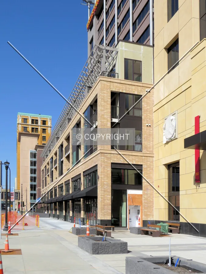 View to the west along 4th Street South