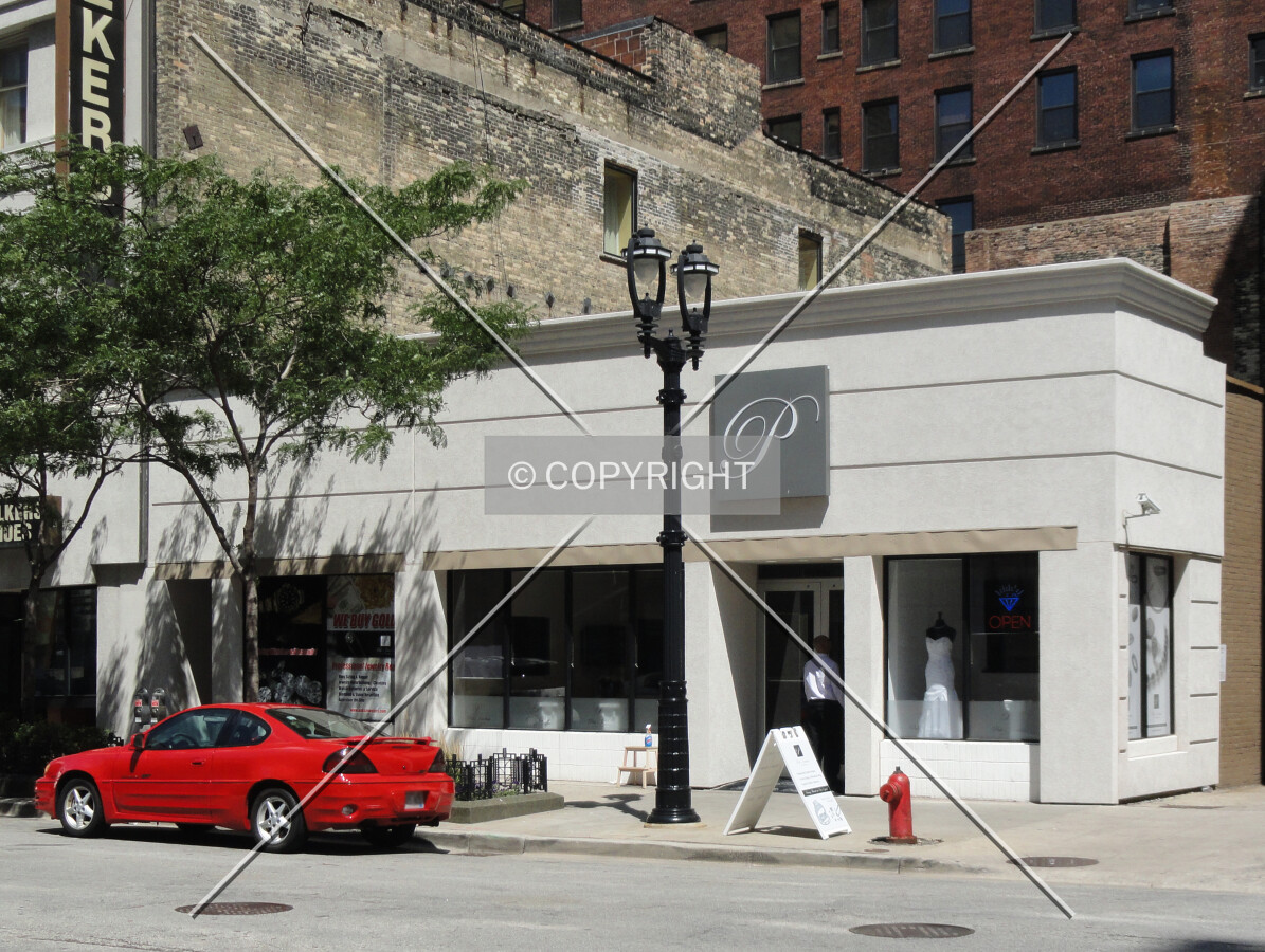From across West Wisconsin Avenue to the south