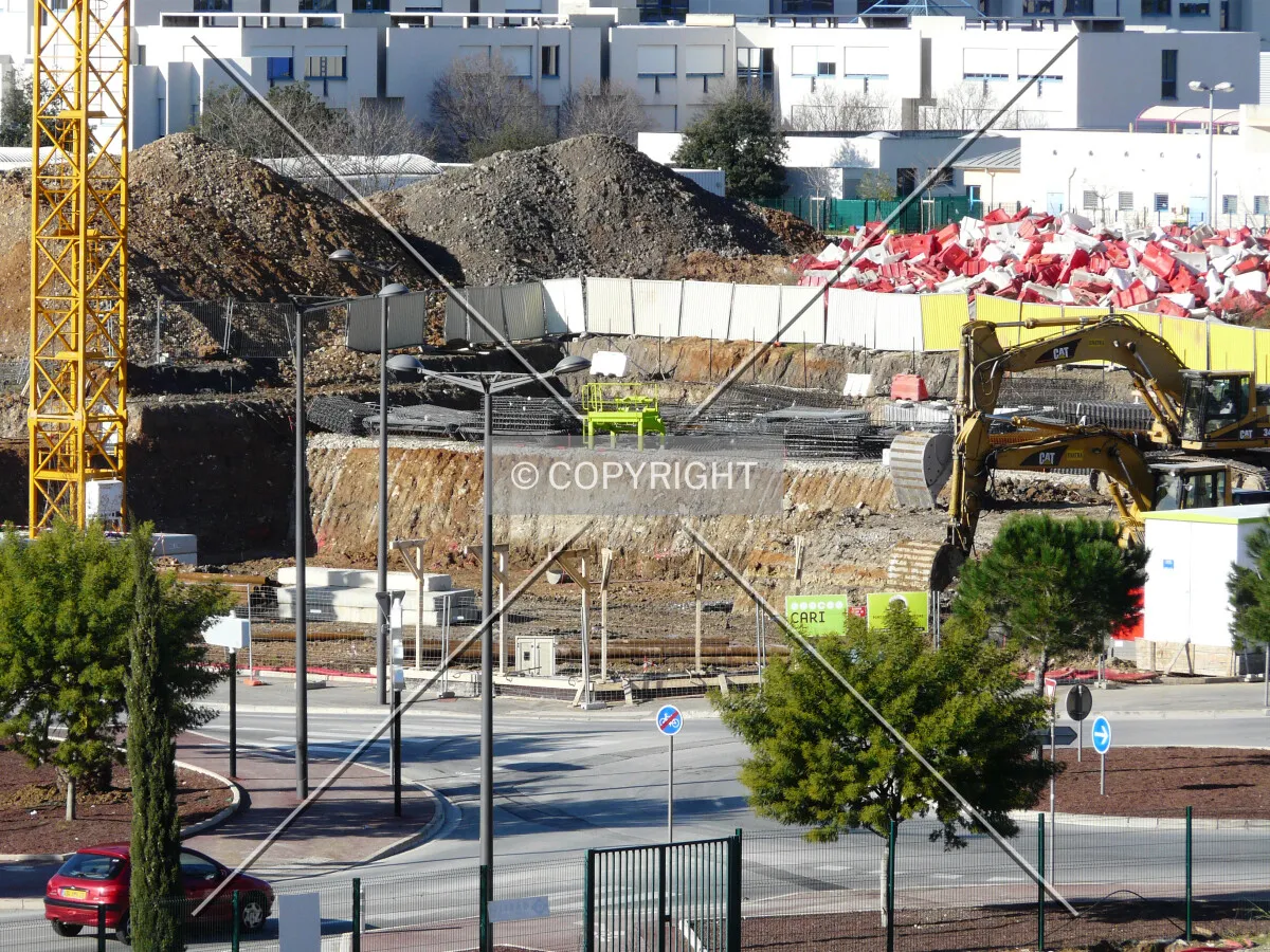 View east from Avenue Sainte-Marguerite