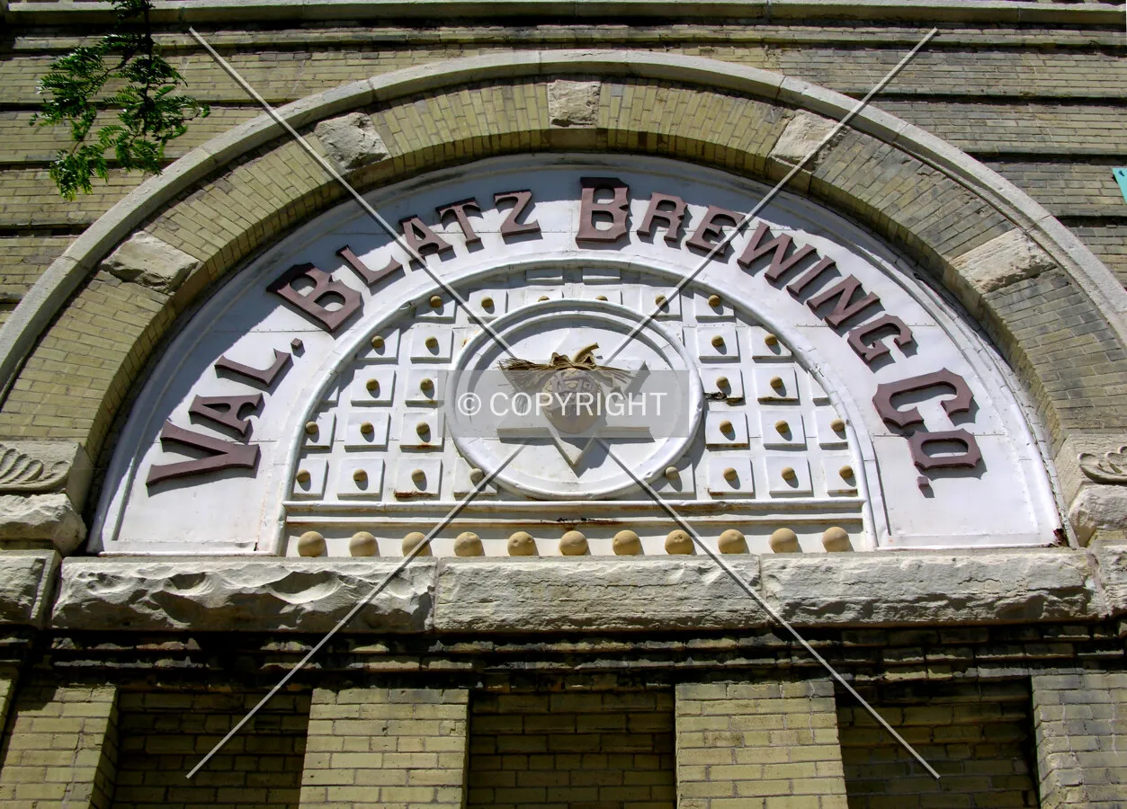 Historic signage on the northeast corner