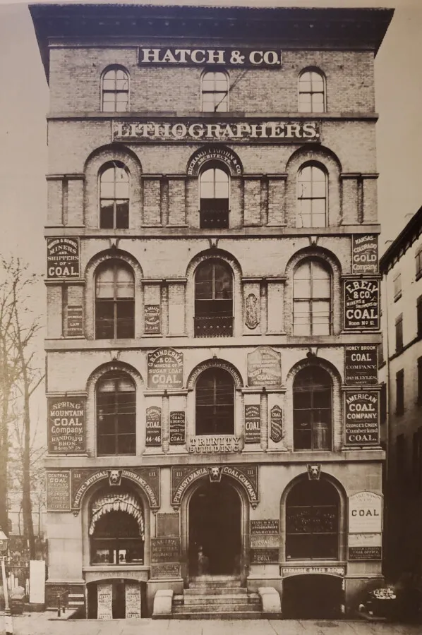 A vintage 1868 view from the northwest