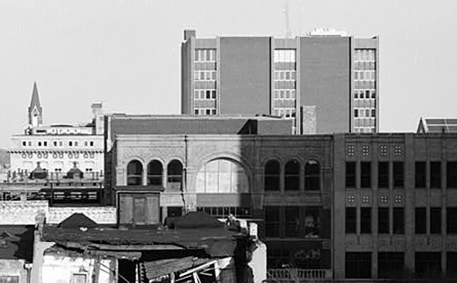 Distant view from the southeast