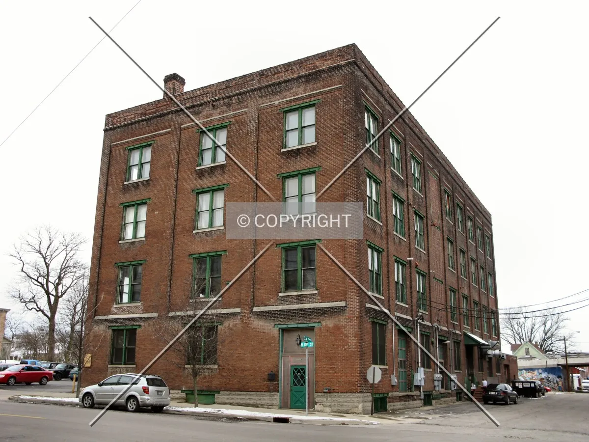 Northeast corner from across North 10th Street