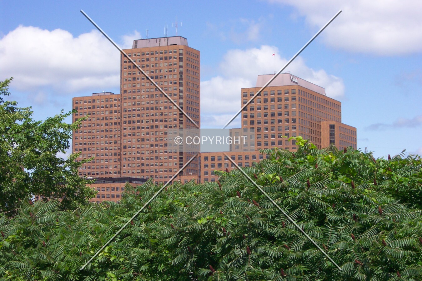 View from the Domtar complex on the Ottawa River
