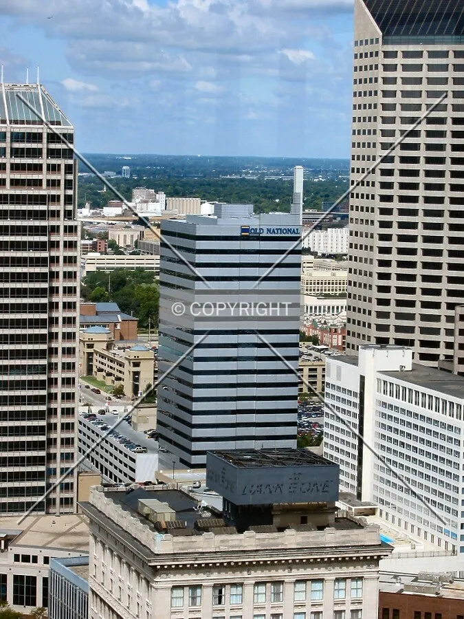 View to the west from the City-County Building Observation Deck