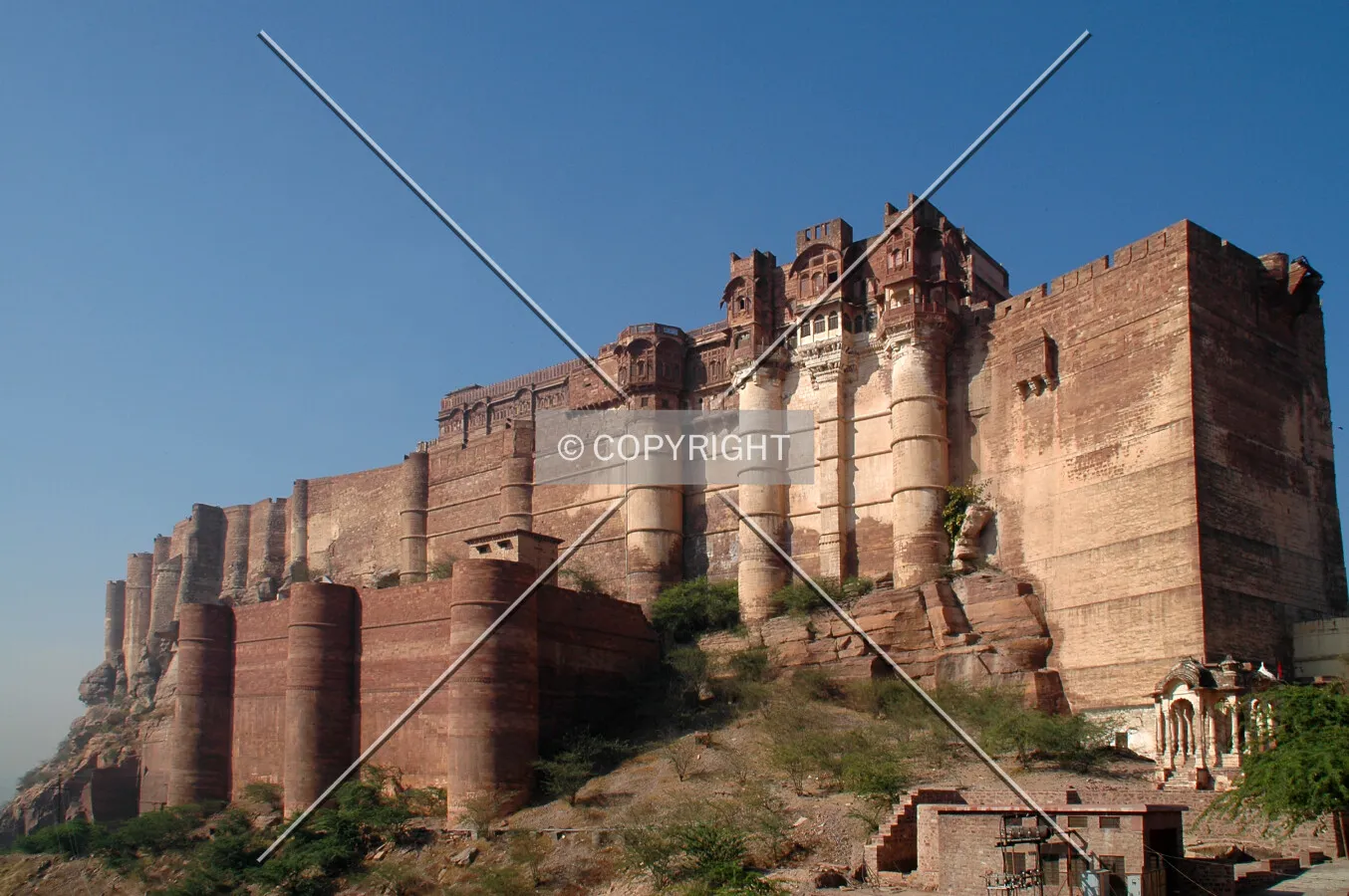 East side of the fort